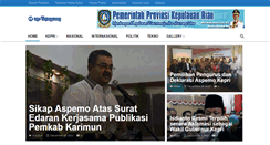 Desktop Screenshot of infotanjungpinang.com